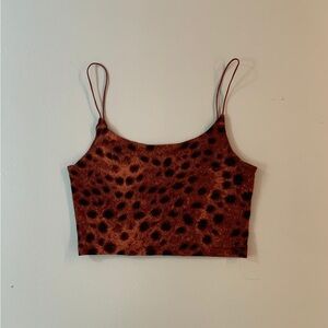 Wilfred free animal print bralette tank top in small